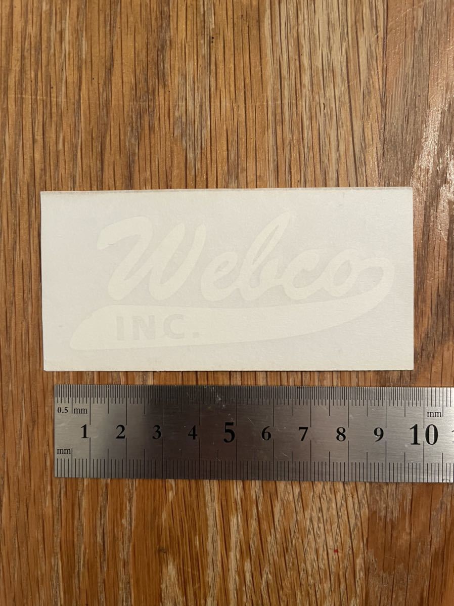 webco sticker character pulling out white Harley shovel Knuckle Triumph 
