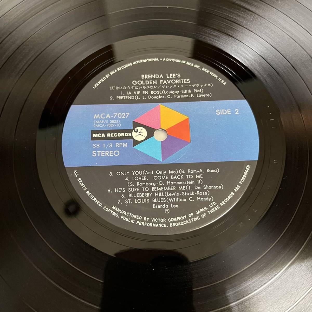 【国内盤】ブレンダリー デラックス 好きにならずにいられない 思い出のタンゴ BRENDA LEE'S GOLDEN FAVORITES / LP レコード / MCA-7027_画像10