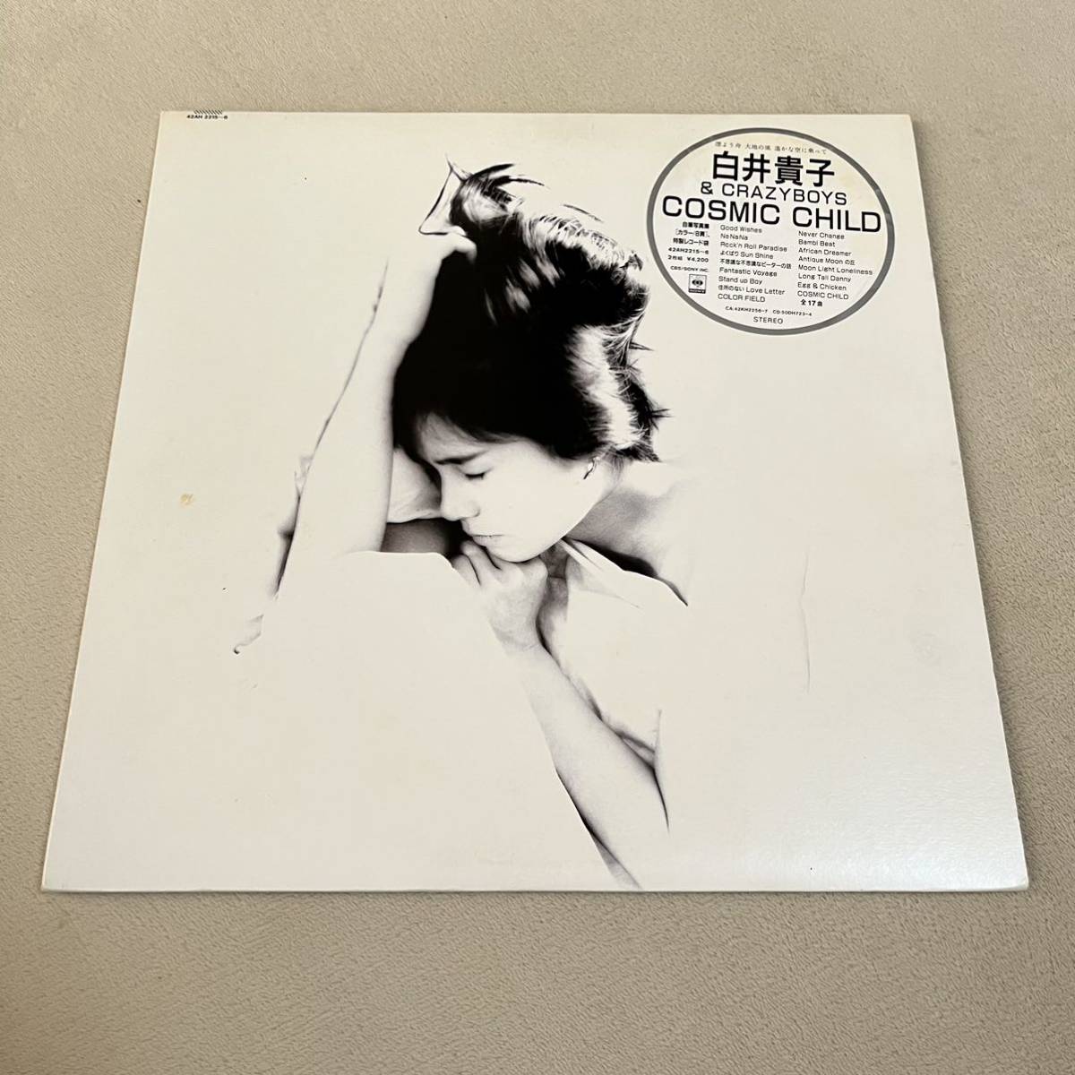 【帯付】白井貴子 & CRAZY BOYS COSMIC CHILD TAKAKO SHIRAI Good Wishes Na Na Na / 2LP 2枚組レコード / 42AH 2215- / ライナー有_画像1