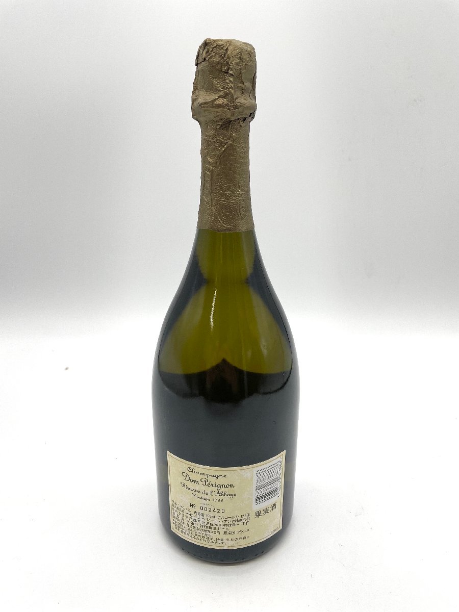 △②未開栓 ドンペリニヨン レゼルヴ ド ラベイ ゴールド 1998年 750ml