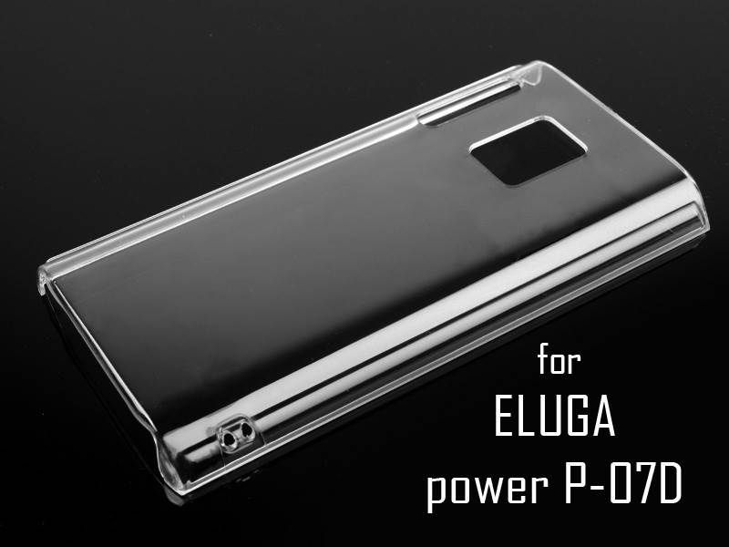 docomo ELUGA power P-07D専用透明クリスタルクリアハードケース デコ電にも_画像2