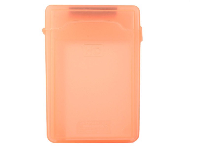 3.5インチ ハードディスク 保護ケース ボックス 収納箱#オレンジ_画像1