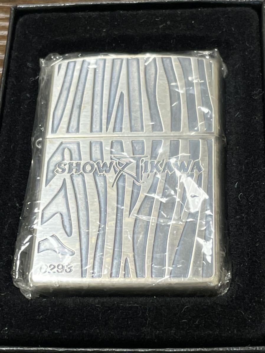 zippo 哀川翔 25th Anniversary 限定品 1984-2009 SHOW AIKAWA 2008年製 両面刻印 シリアルナンバー NO.0293 希少品 ケース 保証書_画像1