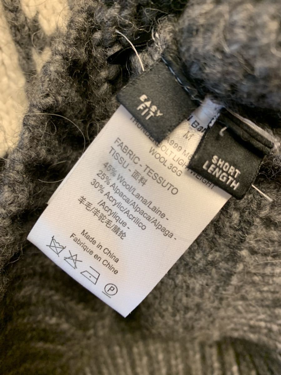 正規 19AW Neil Barrett ニールバレット PUNKED I LOVE U アルパカ混