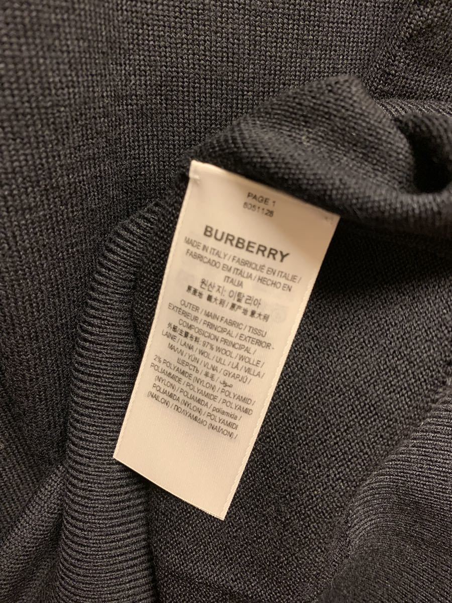  стандартный 21SS BURBERRY LONDON ENGLAND Burberry London Riccardo Tisci Riccardo Tisci . Logo вязаный чёрный XS ITPAISRL1OSI 8051128