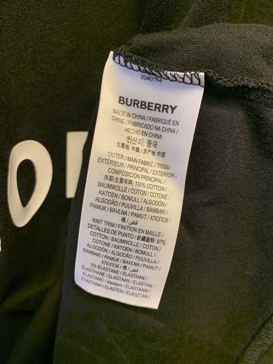 正規 20SS BURBERRY LONDON ENGLAND バーバリー by Riccardo Tisci Horseferry ホースフェリー Tシャツ 黒 M CNSOUFOU1QUA 8040764_画像3