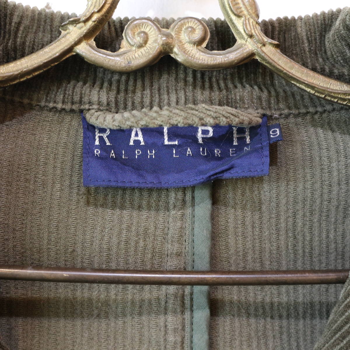 RALPH LAUREN / ヴィンテージ / テーラードジャケット / コーデュロイ / グリーン / カーキ / 古着 / ラルフローレン_画像8