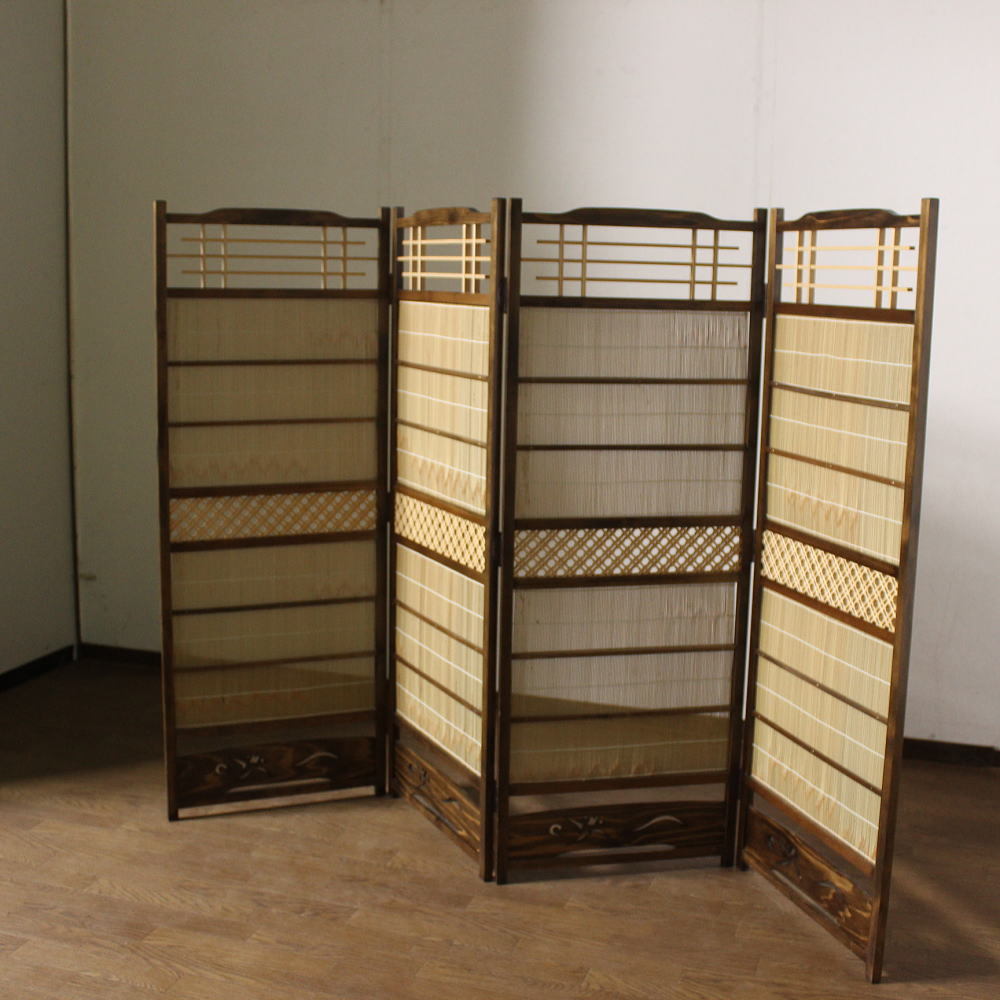 Yahoo!オークション - 新入荷!和の建具 4連パーティション・四曲簾