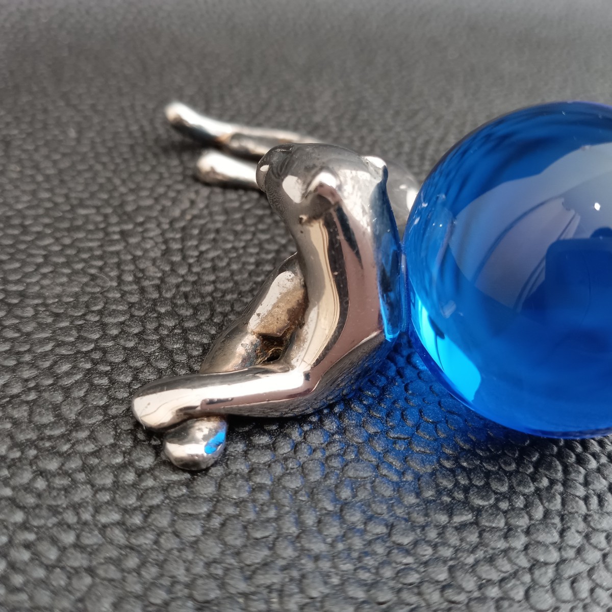 L4-38) カルティエ Cartier パンサー 置物 ペーパーウェイト シルバー