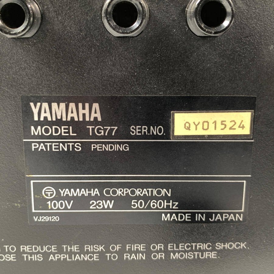 YAMAHA ヤマハ TG77 音源モジュール☆現状品【TB】 | www.annugeo.com