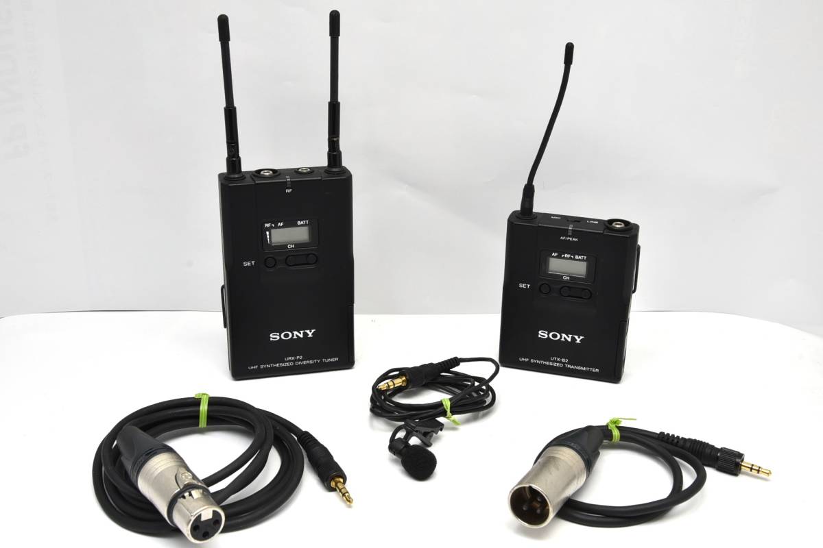 ソニー UHFワイヤレスマイクロホン SONY UWP-V1 送信機 UTX-B2 & 受信