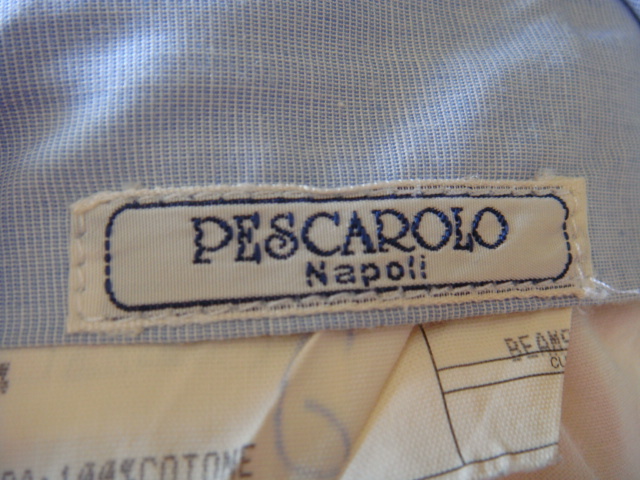 ビームス購入 MARCO PESCAROLO ペスカローロ コットンパンツ イタリア製 ナポリメイド サイズ44 淡いアプリコット 美色 LP520発送可_画像2