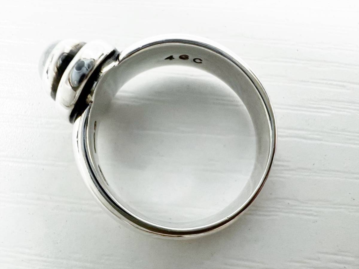 美品　Georg Jensen　ジョージジェンセン　46C　ムーンストーン　リング　指輪　925　約12号