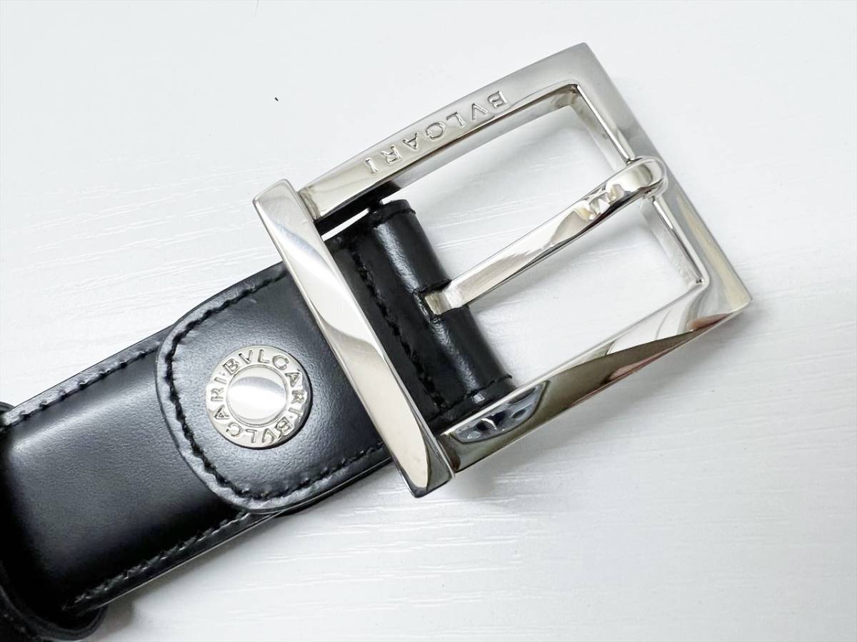 美品 ブルガリ メンズ レザー ベルト 110/44 実用約103~113cm www