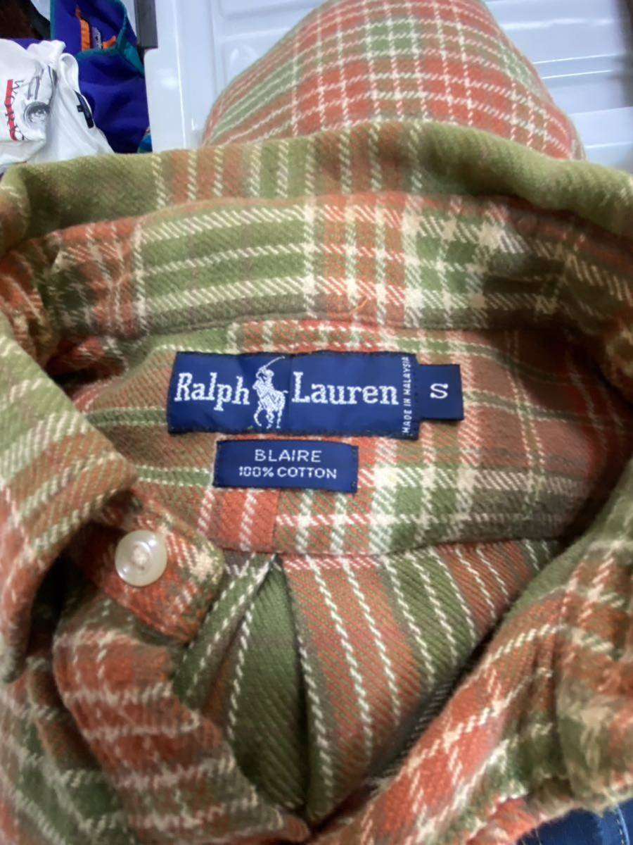ラルフローレン Ralph Laurenの90年代ヴィンテージネルシャツ S 送料