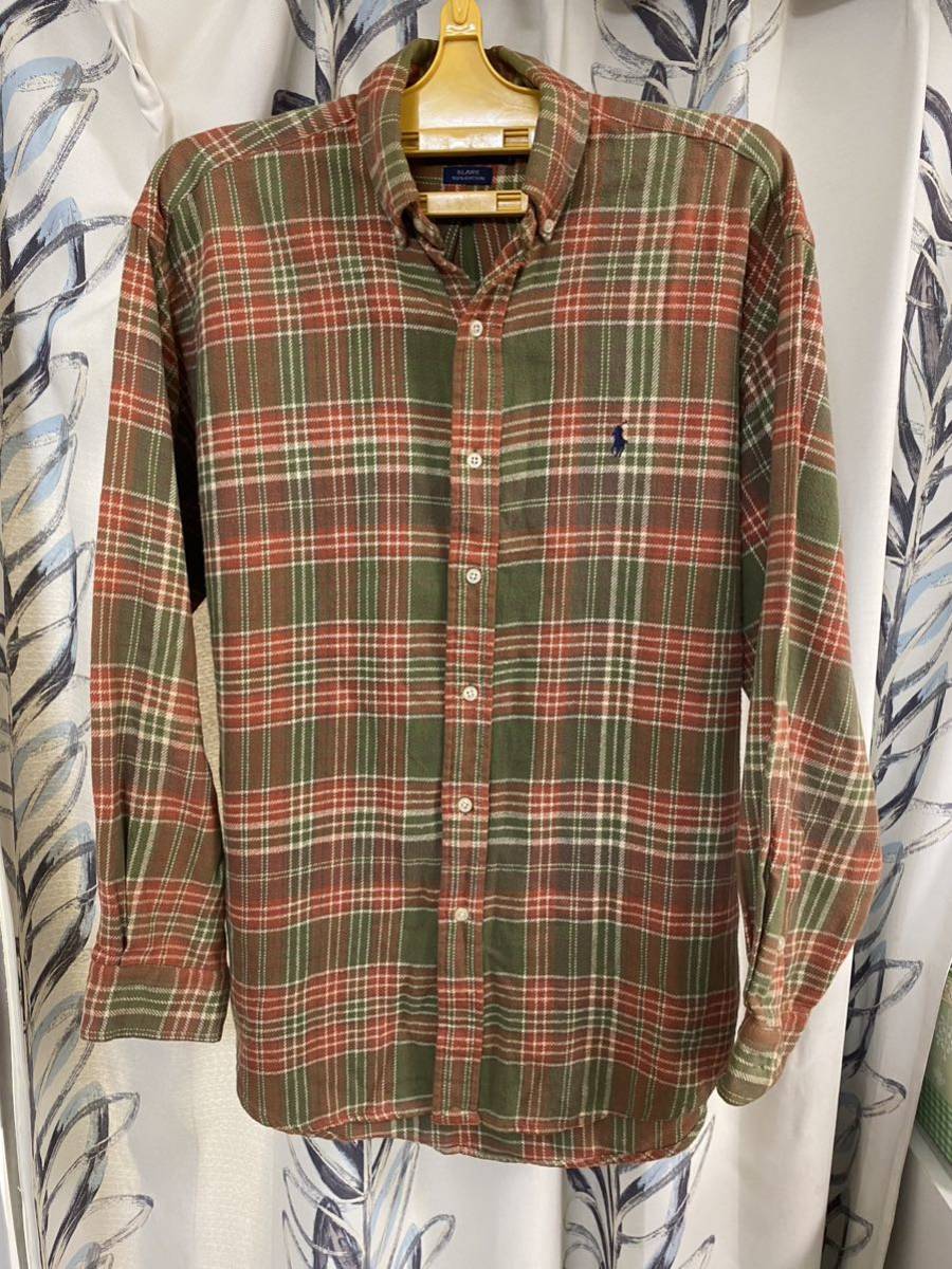 ラルフローレン Ralph Laurenの90年代ヴィンテージネルシャツ S 送料