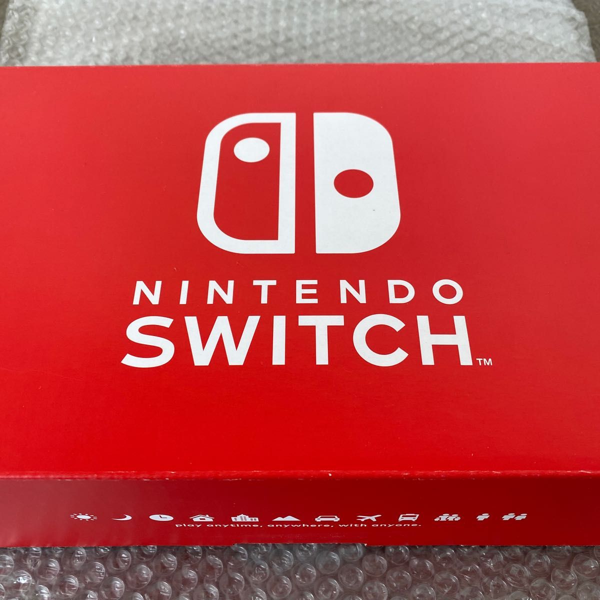 ★Nintendo Switch　ネオンブルー/ネオンレッド　未対策機　動作確認済　付属品完備　強化ガラスフィルム付　一式セット