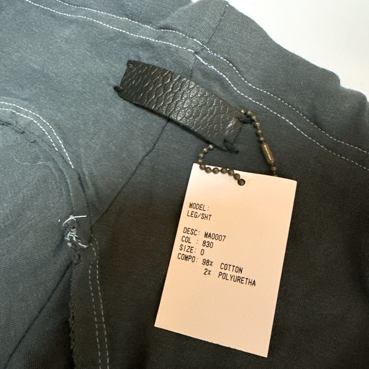 if six was nine 新品タグ付 ショート丈レギンス チャコール LEG if six was nine 新品タグ付 ショート丈レギンス チャコール LEG