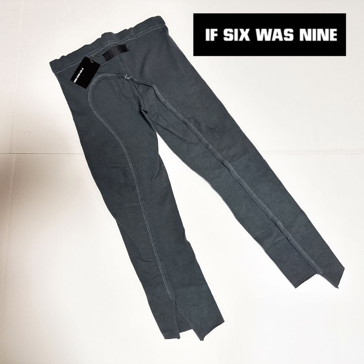 if six was nine 新品タグ付 ショート丈レギンス チャコール LEG if six was nine 新品タグ付 ショート丈レギンス チャコール LEG