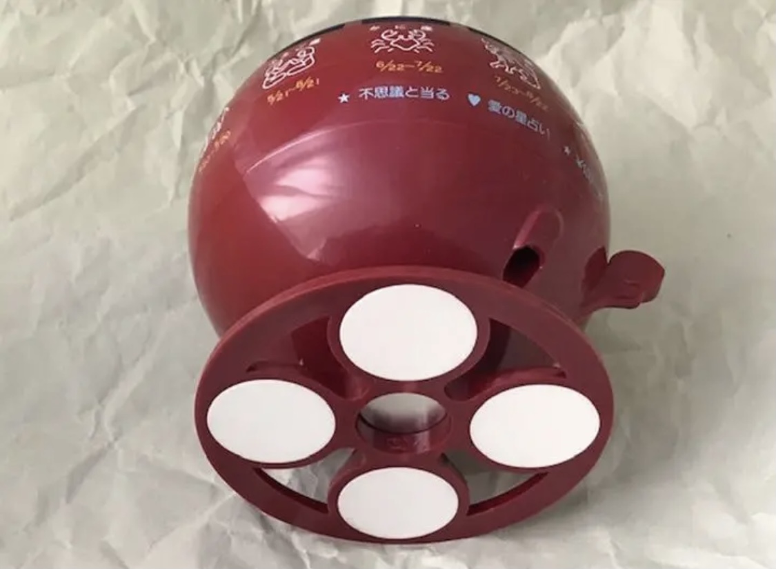 ルーレット式 おみくじ器 レッド 赤色 未使用新品 ミニチュア ルーレット式 おみくじ器 レッド 赤色 未使用新品 ミニチュア
