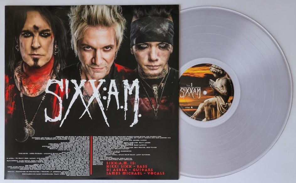 SIXX AM 2016年 サイン LP VOL.1 PRAYERS FOR THE DAMNED A.M.NIKKI DJ ASHBA JAMES MICHAEL MOTLEY CRUE GUNS N ROSES モトリー・クルー_画像6