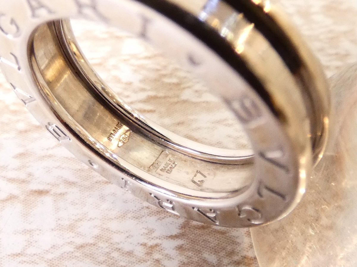 ブルガリ BVLGARI 【K18WG】 B-zero1 XSサイズ リング 【L's(47/7号