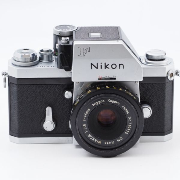 Nikon F フォトミック シルバー GN Auto NIKKOR 1:2.8 45mm 一眼レフ フィルムカメラ MFレンズ付属 ジャンク扱い #6531_画像1