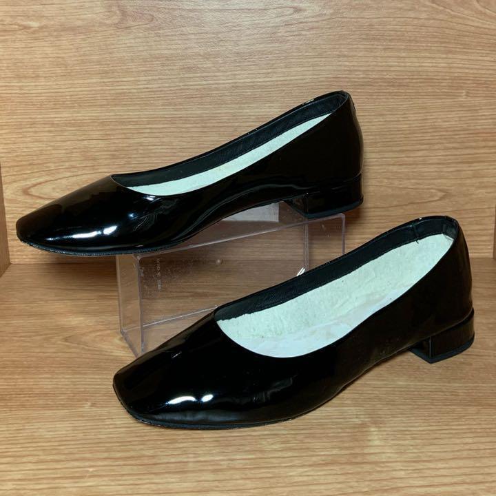 * popular * Repetto pumps low heel square tu enamel 40 25cm