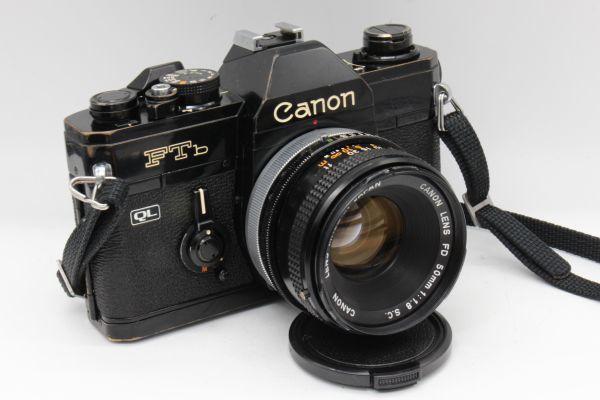 種類豊富な品揃え + ブラック Ftb 【整備済】Canon FD S.C. f1.8 50mm
