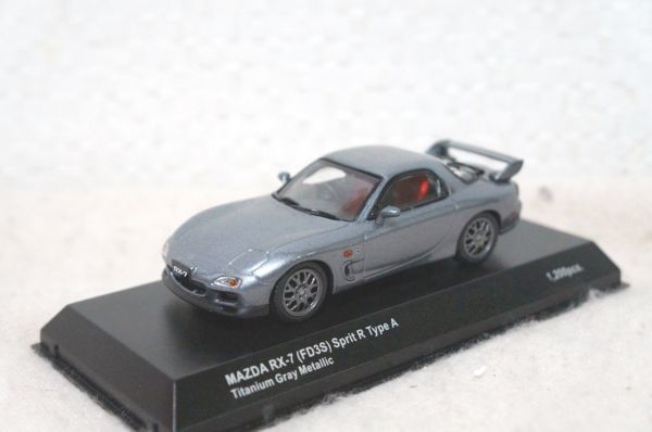 京商 マツダ RX-7 (FD3S) Spirit R Type A 1/43 ミニカー グレイ_画像1