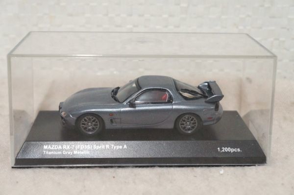 京商 マツダ RX-7 (FD3S) Spirit R Type A 1/43 ミニカー グレイ_画像4