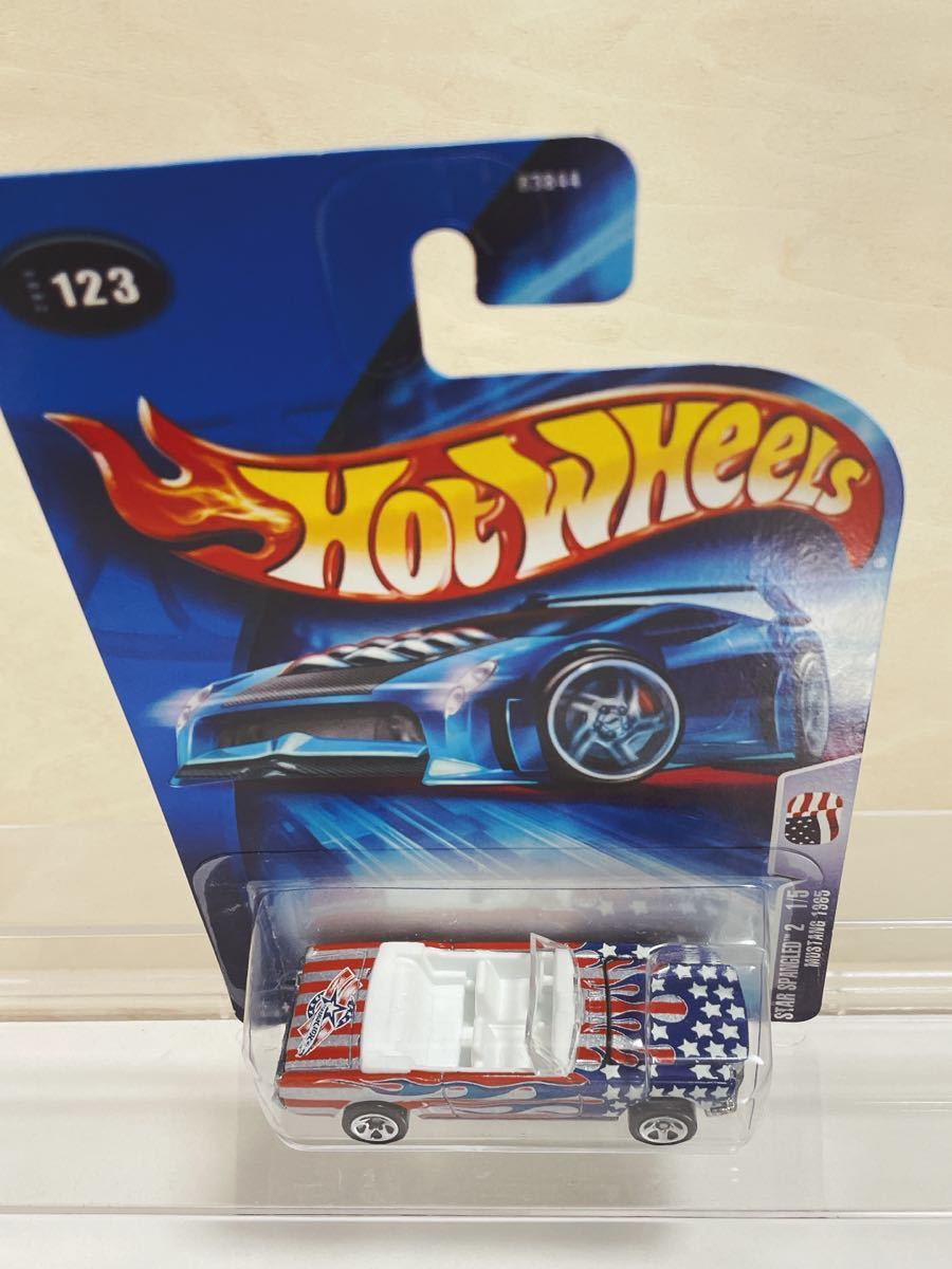 【未開封品】Hot Wheels ホットウィール(B3844) 2004 [123] STAR SPANGLED 2 MUSTANG 1965 マスタング スター スパングル_画像2