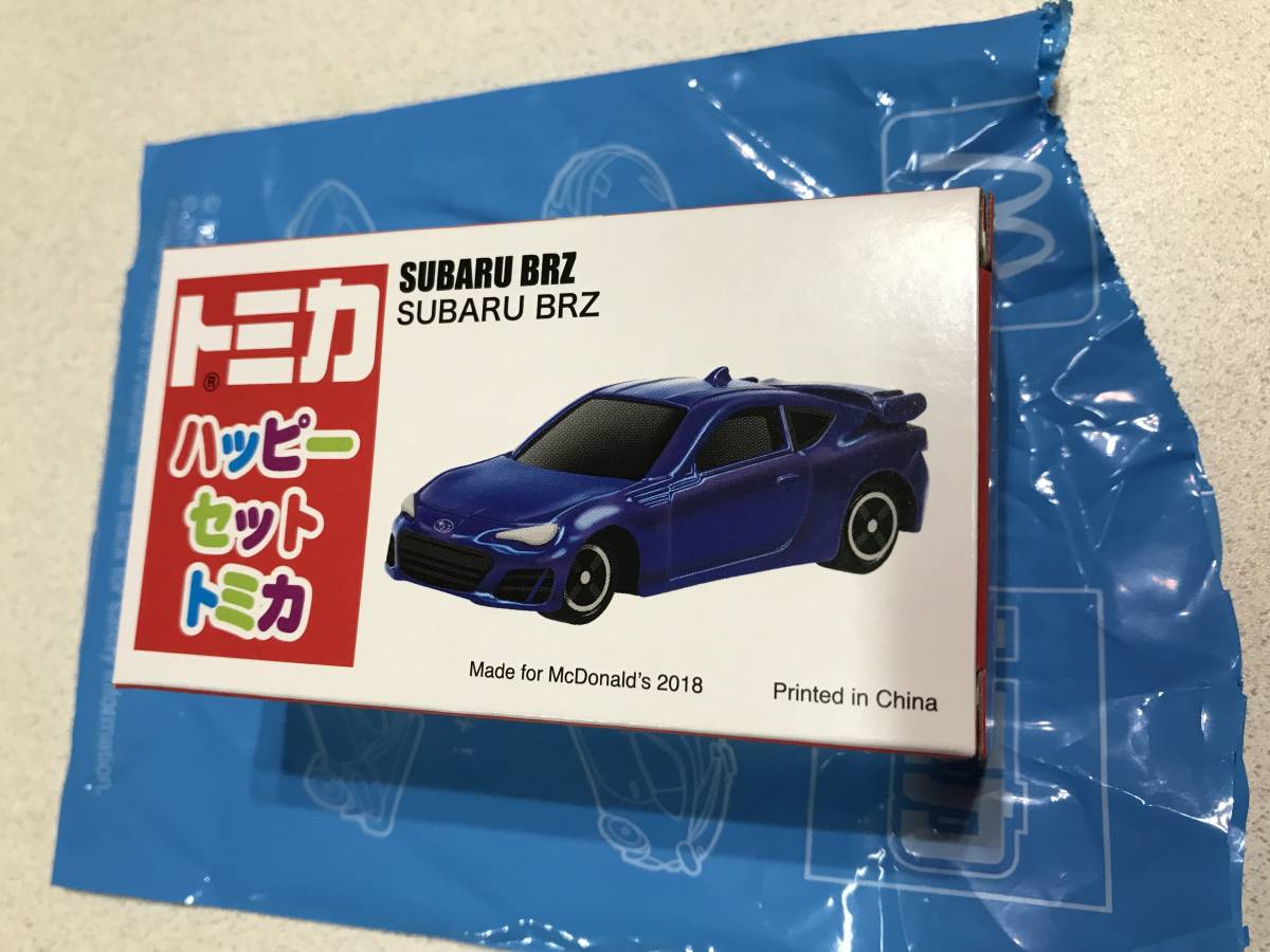 トヨタ TOYOTA トレノ レビン 3個セット マクドナルド ハッピーセットトミカ2018 第２弾 SUBARU BRZ 86_画像1