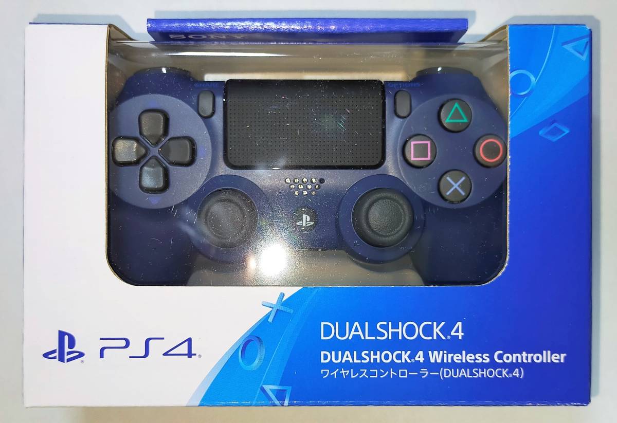 DUALSHOCK 4 デュアルショック４ ミッドナイト・ブルー PS4 ソニー製PS4用純正コントローラー CUH-ZCT2J22の画像1