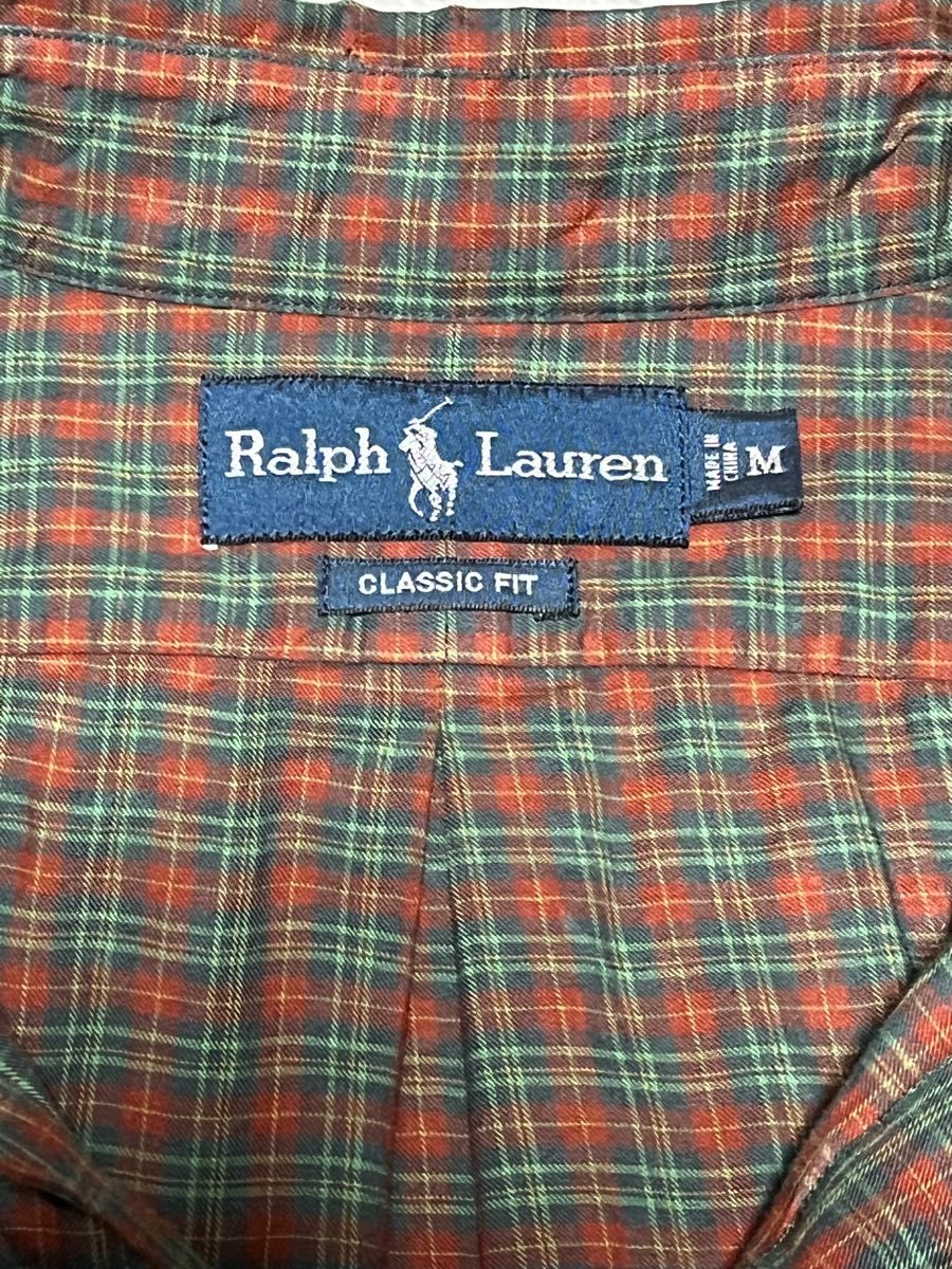 Ralph Lauren ラルフローレン　長袖シャツ ポニー　刺繍　チェック