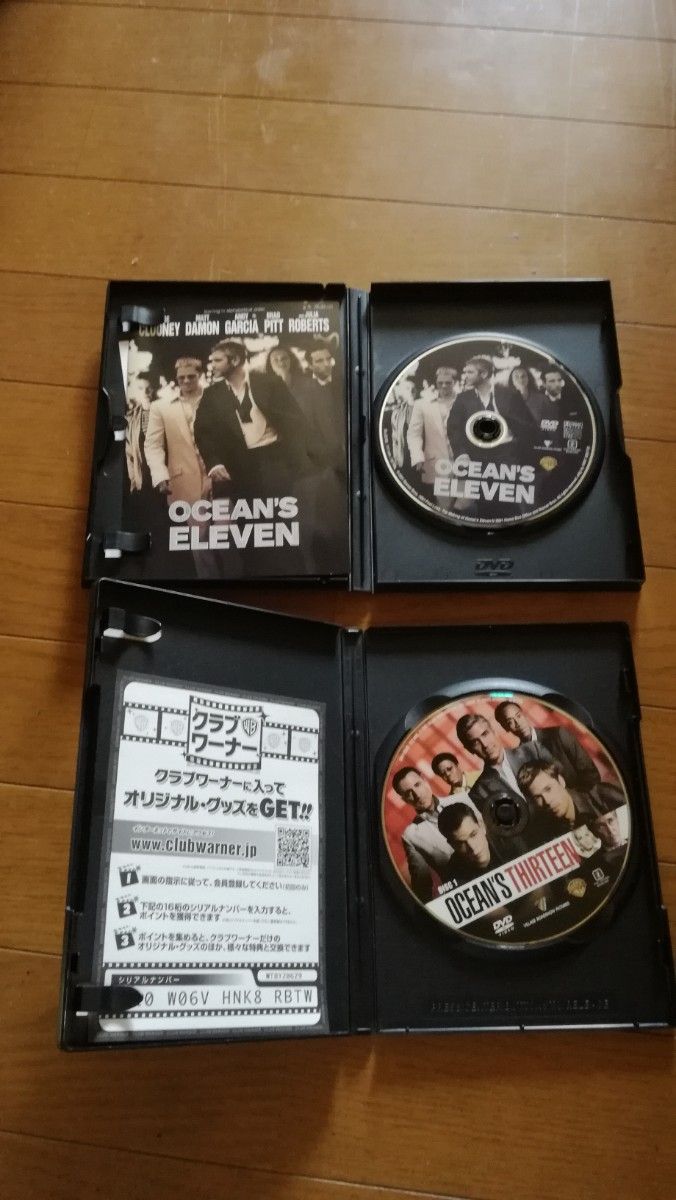 DVD オーシャンズ 11・13巻  ジョージ・クルーニー ブラッド・ピット