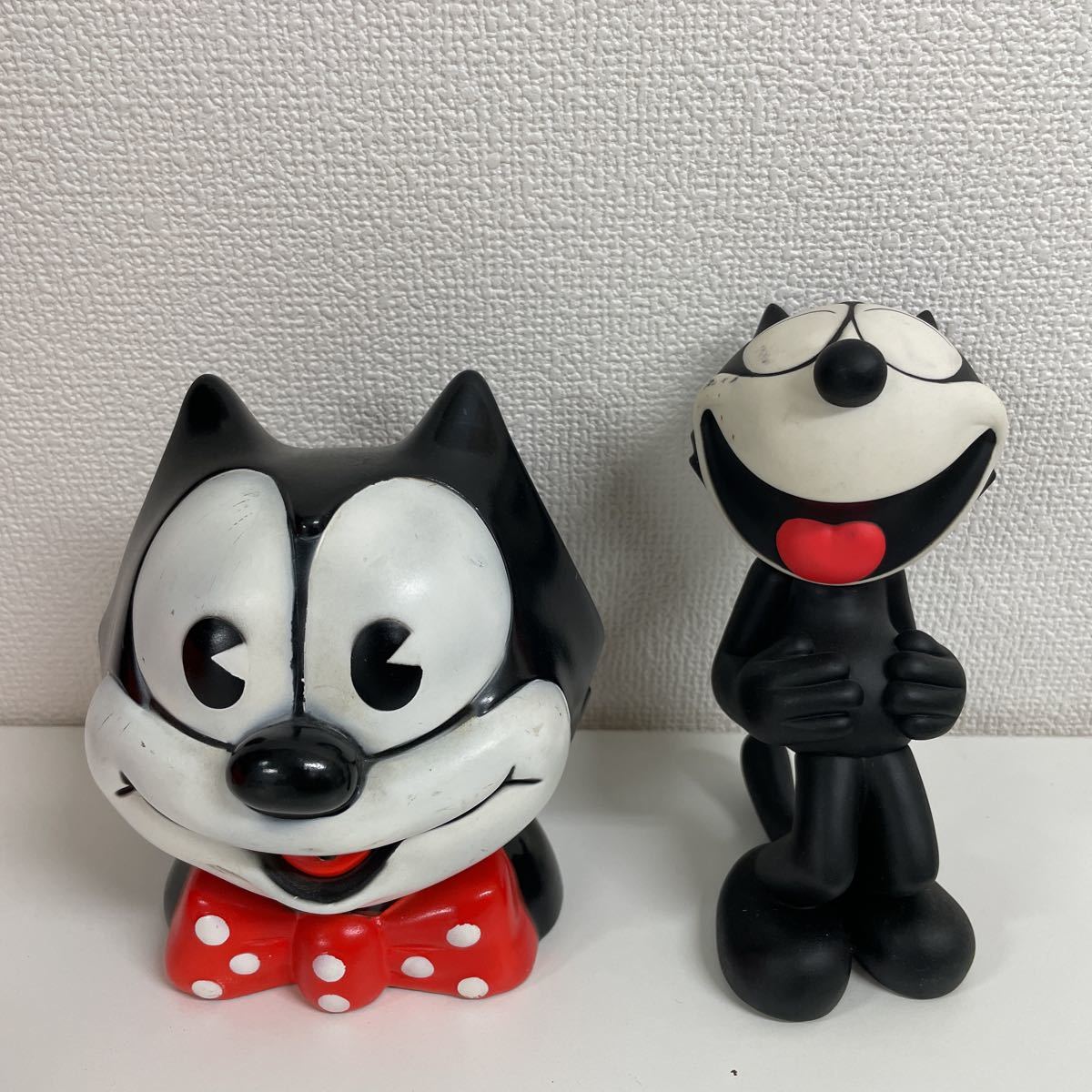 定形外 2点セットFelix the catフィリックスソフビ人形 貯金箱 SEGA