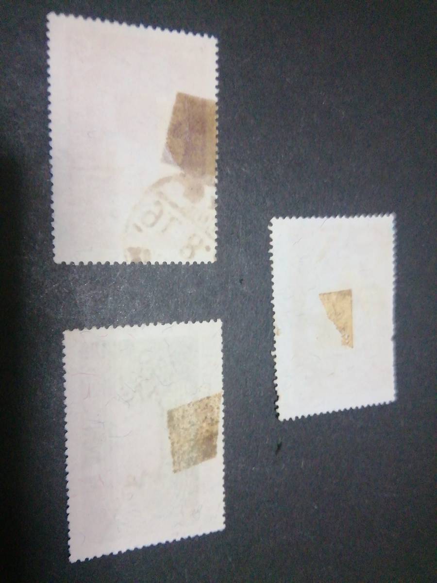 韓国、1957/60年代始め頃：大型記念切手など使用済み１２種類＝状態は画像から確認下さい。_状態良くない