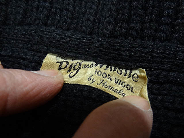  Vintage THE PIG AND WHISTLE rare 30S 40S black rare design shawl color sponge gourd knitted cardigan trim deformation braided black 