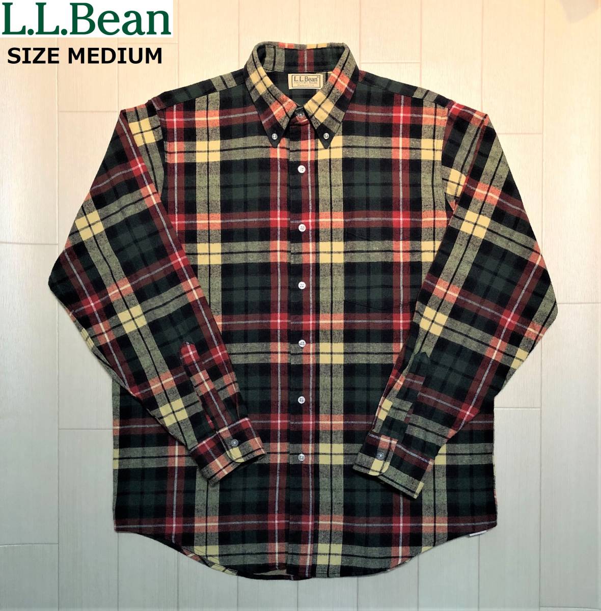 珍しい シャツ チェック柄 エルエルビーン L.L.Bean サイズ アメリカ製