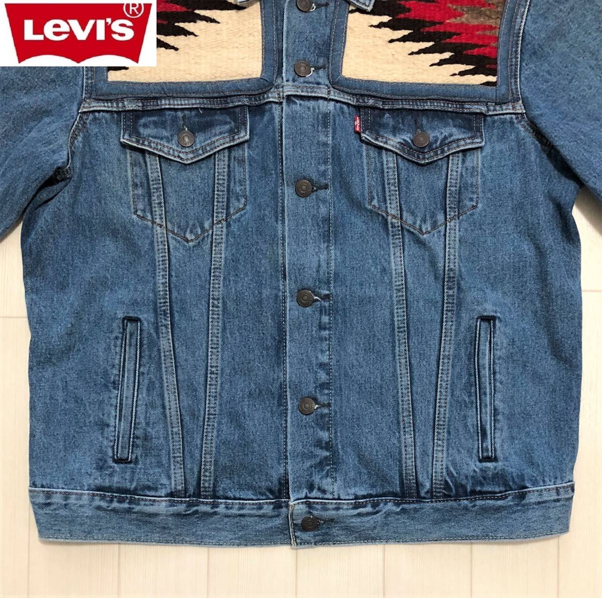 LEVI'S リーバイス 1920s Navajo Rug Jacket 1920年代 ナバホ族 ラグジャケット デニムジャケット ジージャン Gジャン サイズ L 72334 0130