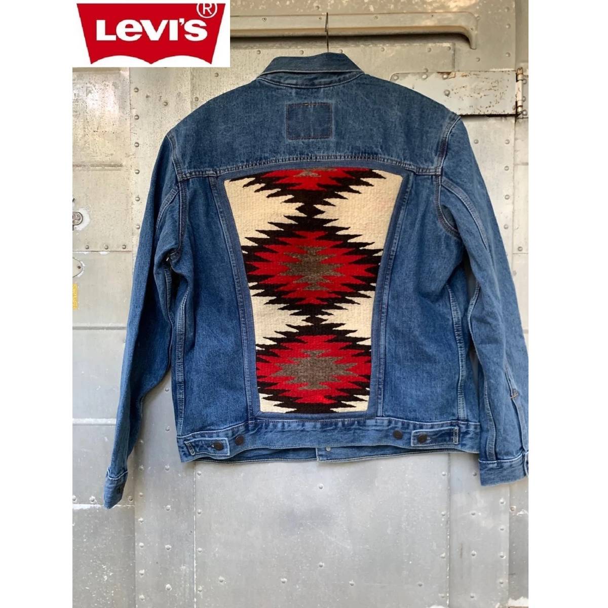 LEVI'S リーバイス 1920s Navajo Rug Jacket 1920年代 ナバホ族 ラグジャケット デニムジャケット ジージャン Gジャン サイズ L 72334 0130