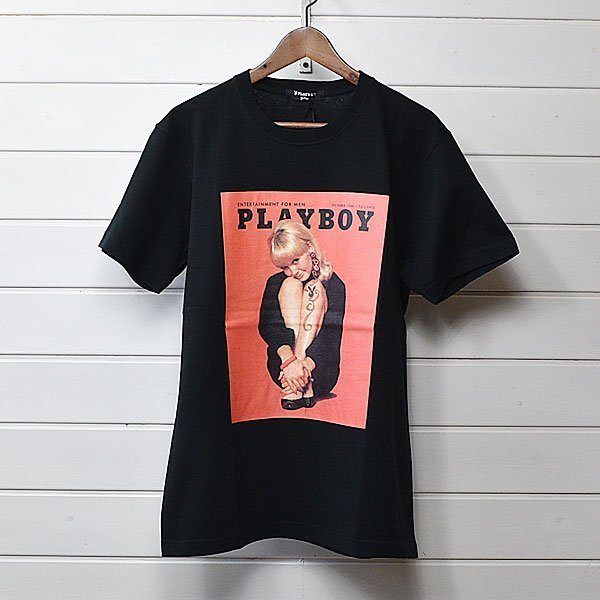 新品 Marbles × PLAY BOY S/S TEE マーブルズ プレイボーイ Tシャツ L 黒｜23d0454_画像1