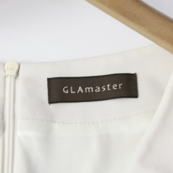 GLAｍaster グラマスター 美ライン♪長袖ワンピース オフホワイト 韓国製 大人デザイン♪カシュクール 230418nq【4点同梱で送料無料】_画像3