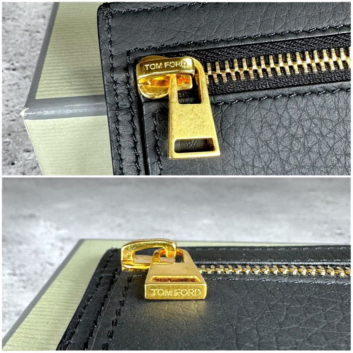 【美品】TOM FORD レザー T Line カードケース カードホルダー