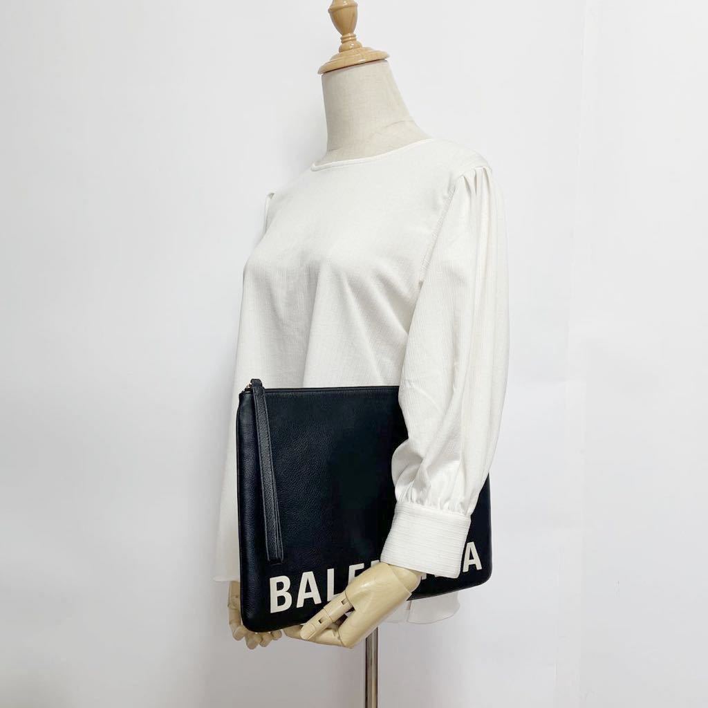 ☆BALENCIAGA バレンシアガ クラッチバッグ メンズ ブラック【鑑定済み