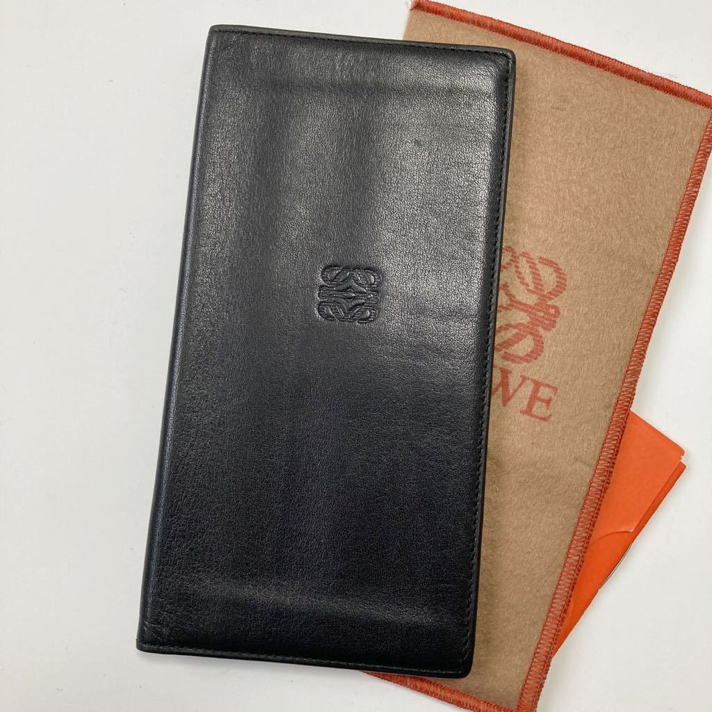 GINGER掲載商品】 財布 カード入れ 札入れ ロエベ ☆LOEWE 黒 本物保証