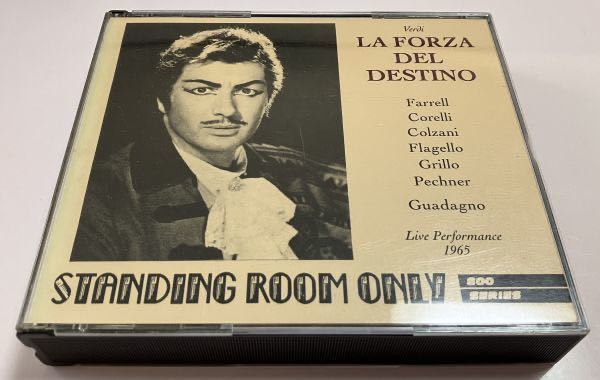 廃盤 レア盤 2CD ヴェルディ 運命の力 グアダーニョ ファーレル コレッリ コルツァーニ フラジェッロ 1965年 LIVE STANDING ROOM ONLY_画像1