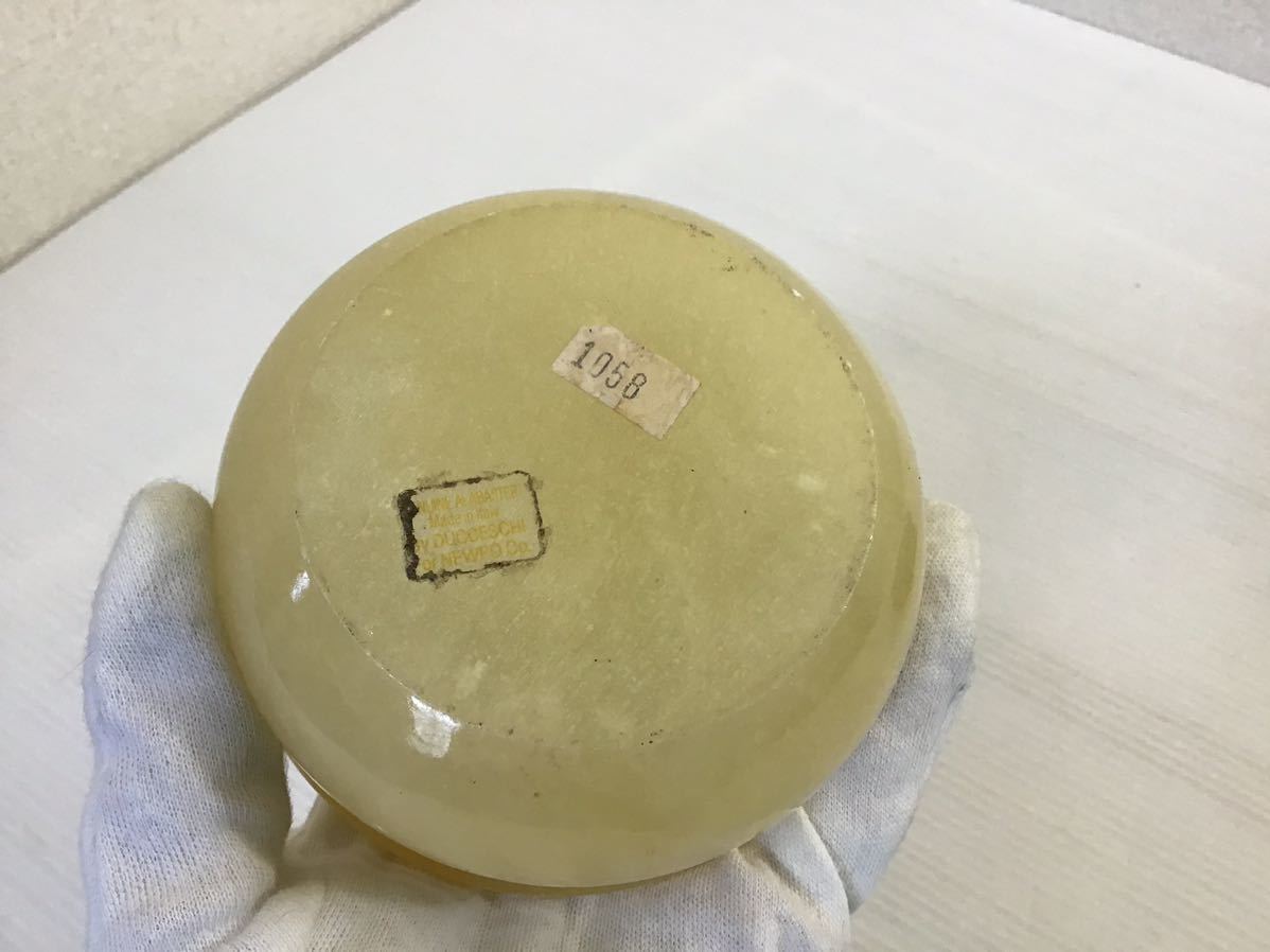 イタリア製 GENUINE ALABASTER/アラバスター 小物入れ 2点 イタリア製 GENUINE ALABASTER/アラバスター 小物入れ 2点