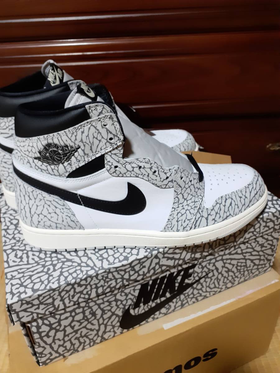 新品未使用 Nike Air Jordan 1 High OG White Cementナイキ エア